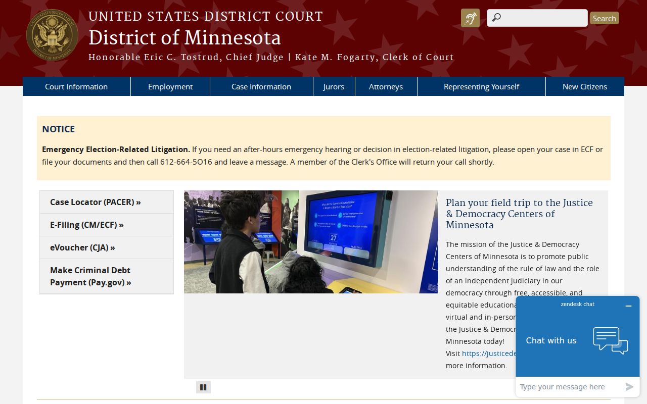 McLeod County court docket federal court records access distinction